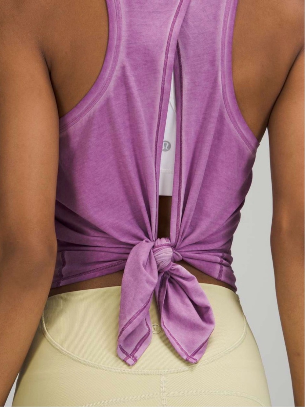 lululemon All Tied Up Tank Top (EUC) Sublimado Pigment Dye Wisteria Purple, 12